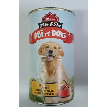 Abi Dog konzerv felnőtt kutyák számára 1240 g baromfis