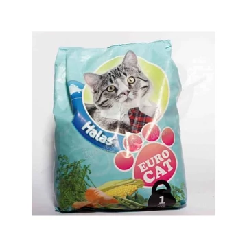 Euro cat száraz táp 1kg halas ízesítés