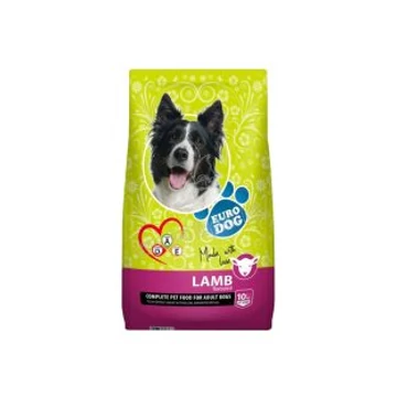 Euro Dog száraz táp felnőtt kutyáknak 10 kg bárány ízesítés