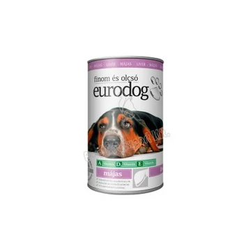Euro Dog konzerv kutyáknak 1240g máj ízesítés