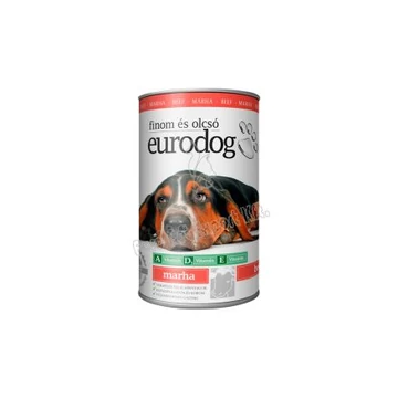Euro Dog konzerv kutyáknak 1240g marha ízesítés