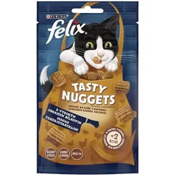 Felix Tasty Nuggets jutalomfalat macskáknak 60g csirke-kacsa