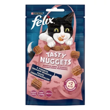 Felix Tasty Nuggets jutalomfalat macskáknak 60g lazac