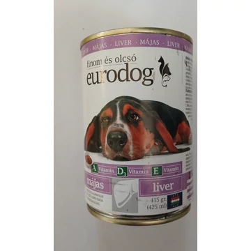 Euro Dog konzerv felnőtt kutyák számára 415 g májas ízesítés