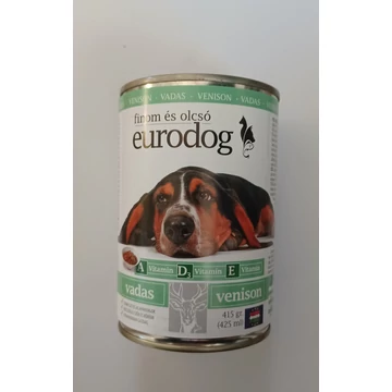 Euro Dog konzerv felnőtt kutyák számára 415 g vadas ízesítés