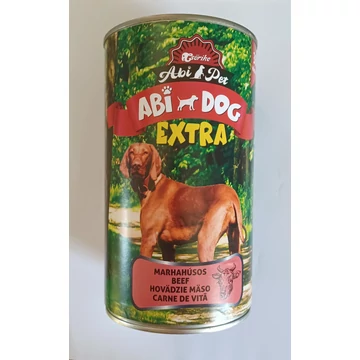 Abi Dog Extra konzerv felnőtt kutyák számára 1240 g marhahússal