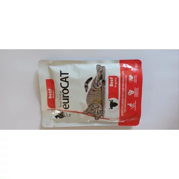 Euro Cat pouch felnőtt macskáknak 85g marha ízesítés