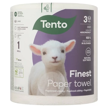 Tento Finest háztartási papírtörlő 3rét, 1tek