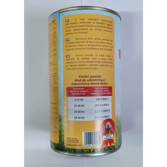 Abi Dog konzerv felnőtt kutyák számára 1240 g baromfis