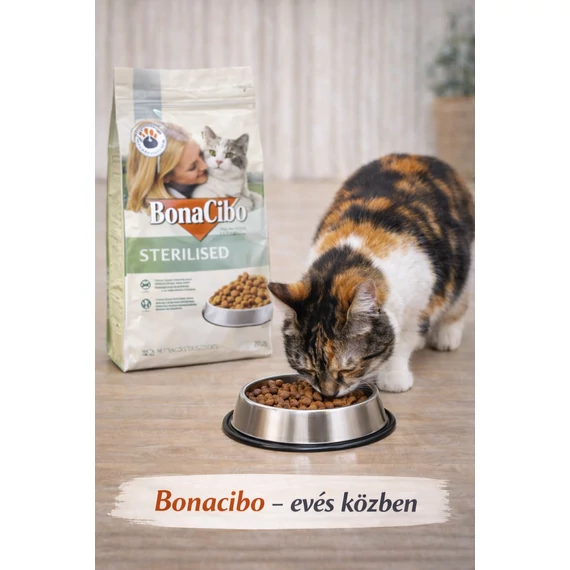 Bonacibo Cat száraztáp ivartalanított macskáknak 2 kg csirke-szardella