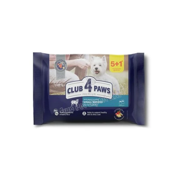 Club4paws alutasak 6x80g bárány ízesítés