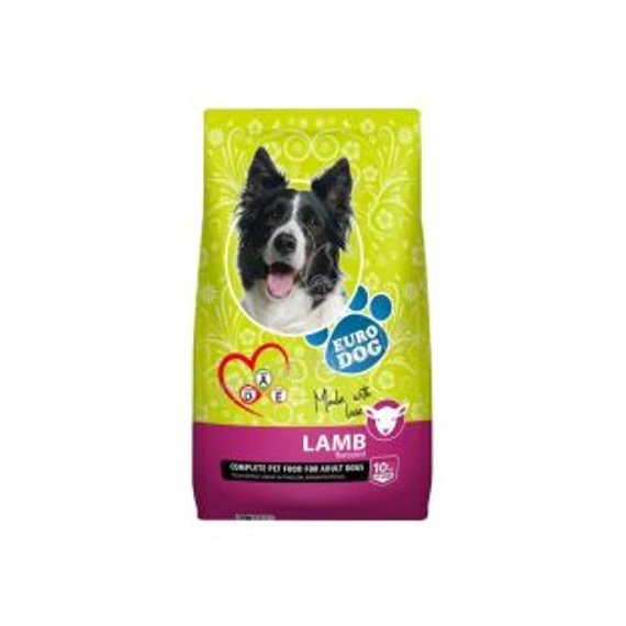 Euro Dog száraz táp felnőtt kutyáknak 10 kg bárány ízesítés