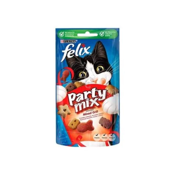 Felix Party mix grill jutalomfalat felnőtt macskáknak 60g