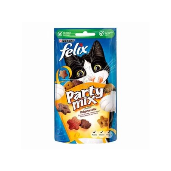 Felix Party mix original jutalomfalat felnőtt macskáknak 60g