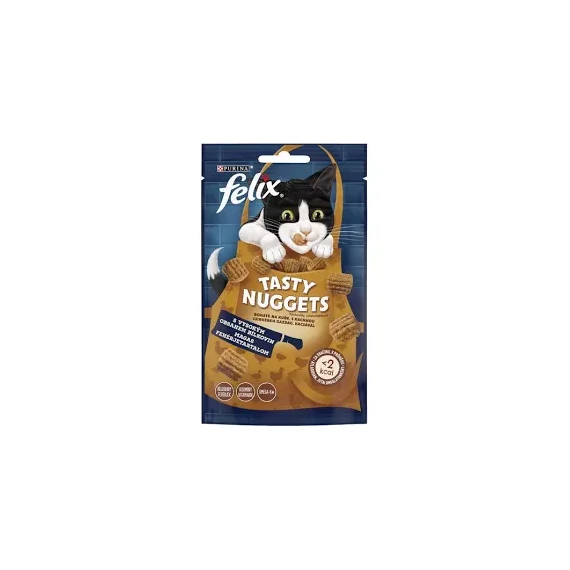 Felix Tasty Nuggets jutalomfalat macskáknak 60g csirke-kacsa