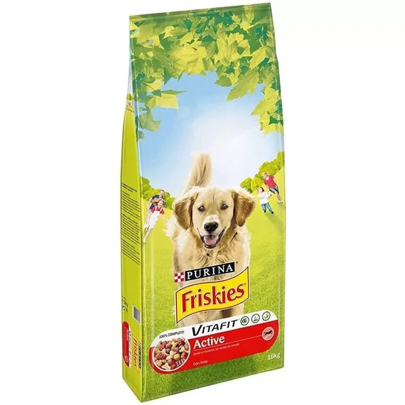 Friskies Active száraz táp felnőtt kutyáknak marha ízesítés
