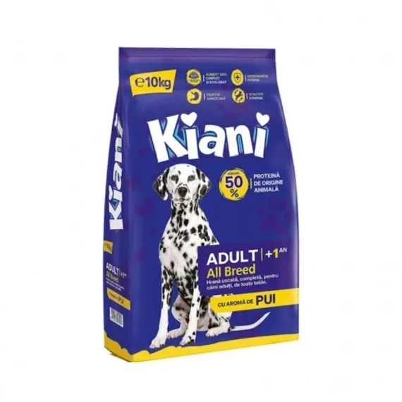 Kiani száraztáp felnőtt kutyáknak 10kg csirke