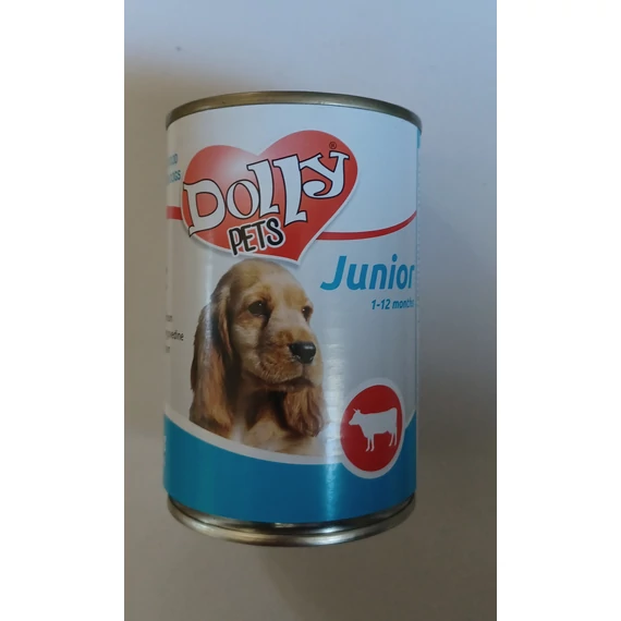 Dolly Pets Junior konzerv 415 g marha ízesítésű