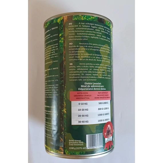 Abi Dog Extra konzerv felnőtt kutyák számára 1240 g marhahússal