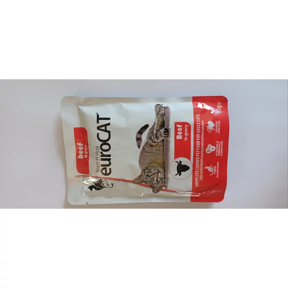 Euro Cat pouch felnőtt macskáknak 85g marha ízesítés