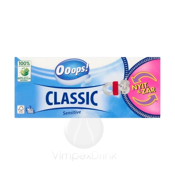 Ooops! Classic papírzsebkendő 3rét, 90db