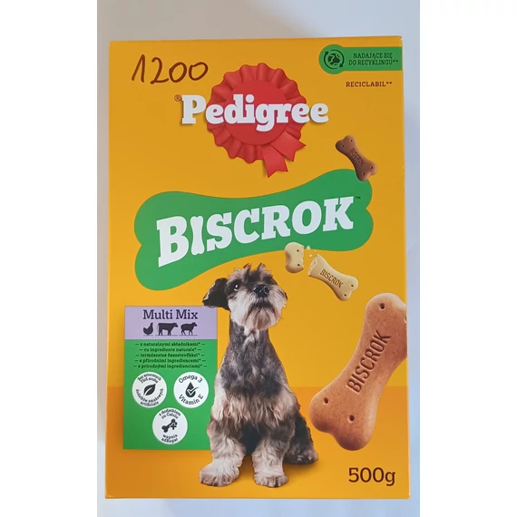 Pedigree Biscrok felnőtt kutyáknak 500 g jutalomfalat