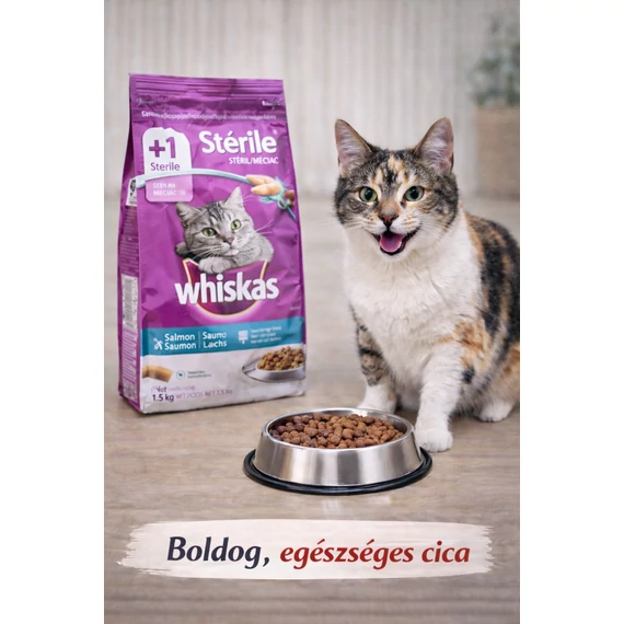 Whiskas Sterile száraztáp csirkehússal felnőtt macskák számára