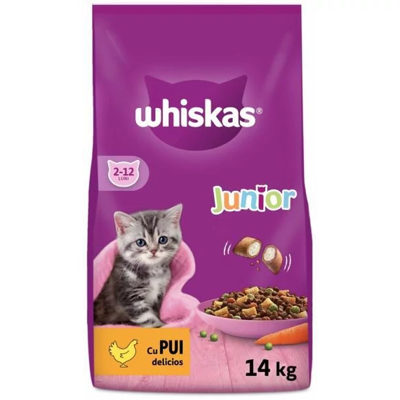 Whiskas Junior száraztáp kiscicák számára csirkével
