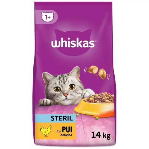 Whiskas Sterile száraztáp csirkehússal felnőtt macskák számára